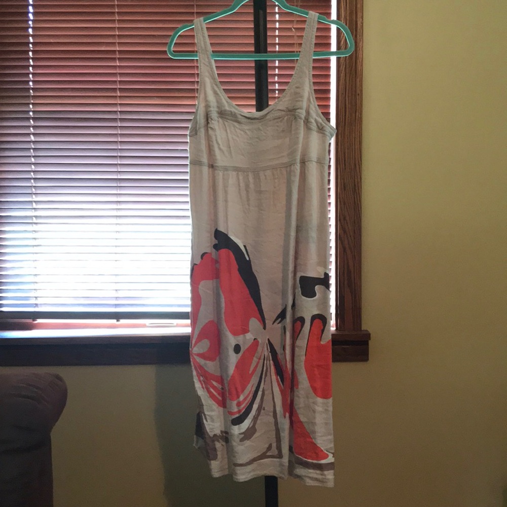 Knee length linen dress